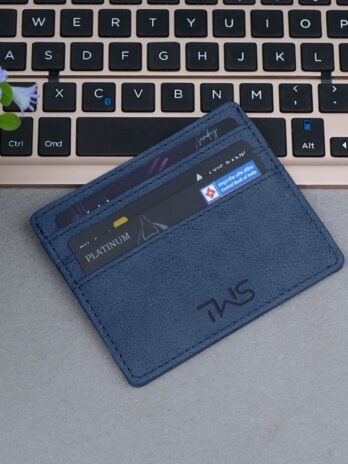 Minimalistic Suede Leather Cardholder