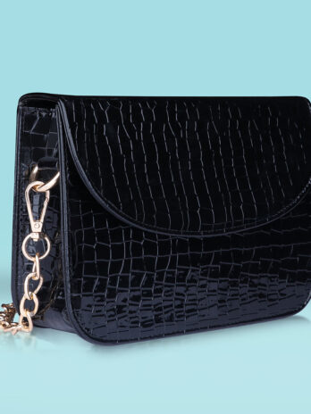 Premium Brick Style Leather Sling Bag