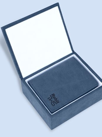 Classic Suede Leather Bi-Fold Cardholder