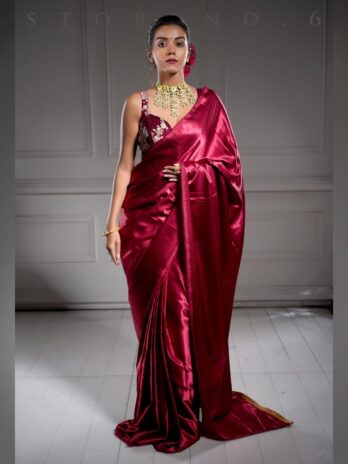 BURGUNDY BIZARRE SAREE