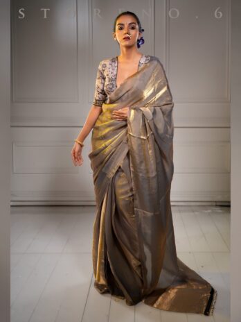 THE SUNKISSED SMOKE SAREE