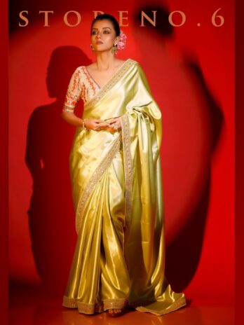 OBSESSIVE OLIVE READY-TO-WEAR SAREE