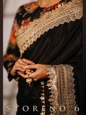 MAJESTIC MIDNIGHT READY-TO-WEAR SAREE