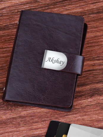 Personalized Premium Leather Bi-Fold Cardholder With Name