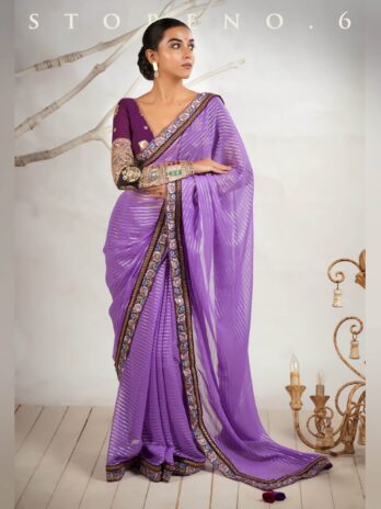 THE LYRICAL LILAC SAREE