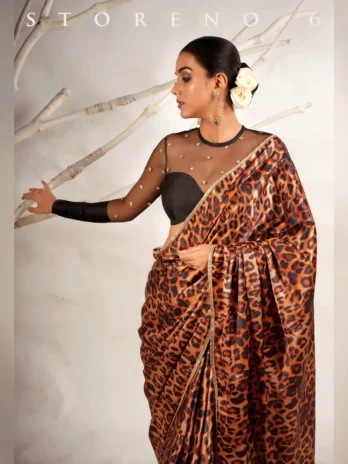 THE CHIC CHEETAH SAREE