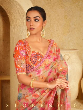 SPIRIT SEAFOAM SAREE