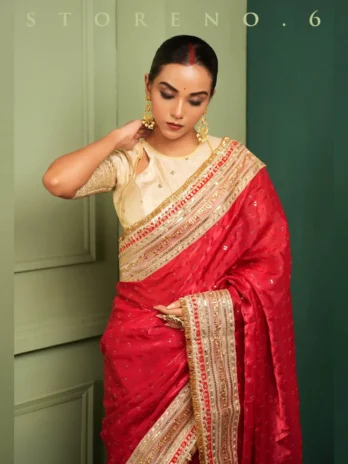 ROYAL RUBY QUEEN SAREE