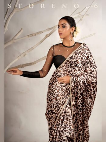 THE LEOPARD LUXURY SAREE