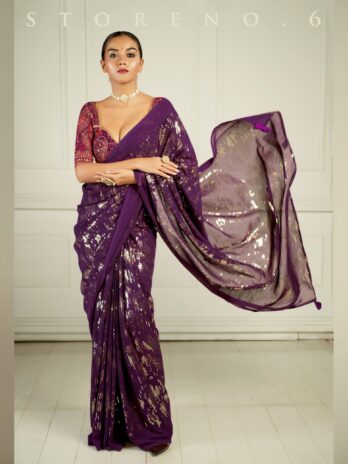 BLACKBERRY BOURBON COCKTAIL SAREE