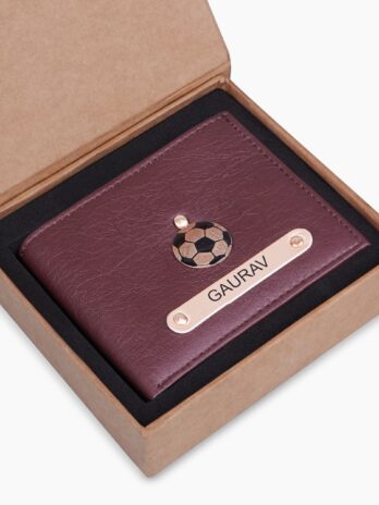 Premium Quality Men’s Wallet With Name & Charm